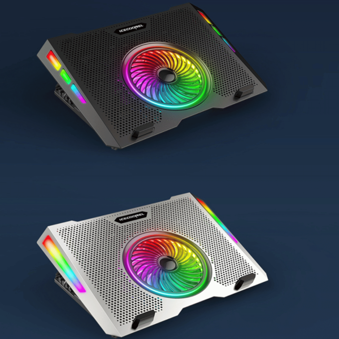 ICE COOREL A13 RGB Notebook Cooler with 5 Fans - Keep Your Laptop Cool and Stylish